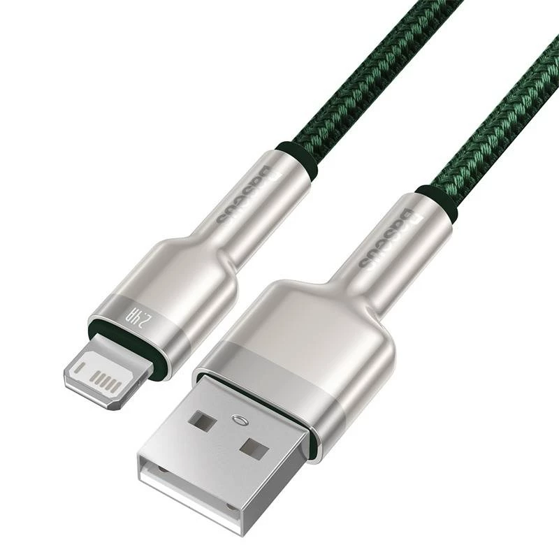 USB-A naar Lightning kabel Baseus 1 m, groen