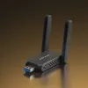 Wi-Fi USB-adapter MERCUSYS MA72XH AX1800 met high-gain antennes, USB-A plug-and-play