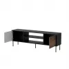 Tv-kast cama meble EF CORTINA 180×40×60 cm, bovenblad zwart, frame walnoot