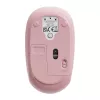 Draadloze muis Baseus F01B tri-mode 2.4G BT5.0 1600 DPI (roze)