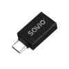 Savio AK-80 videokabel-adapter 0m USB Type-A USB Type-C zwart
