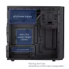 Akyga AK17BK Micro-ATX-towerbehuizing, 2x USB 3.0, zonder voeding, zwart