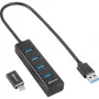 Sharkoon interfacehub USB 3.2 Gen 1 (3.1 Gen 1) Type-C 5000 Mbit/s zwart