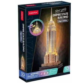 Empire State Building - lichtgevende 3D-puzzel met 37 stukjes