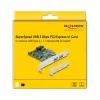 DeLOCK PCI Express x1-kaart naar 2 x USB 3.2 Gen 1 Type-A + 1 x interne 19-pins header