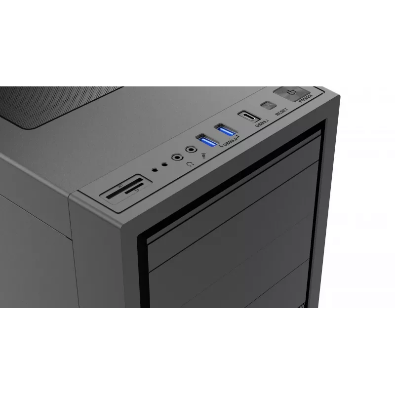 Gembird Fornax K500 ATX computerbehuizing, midi-tower, zwart