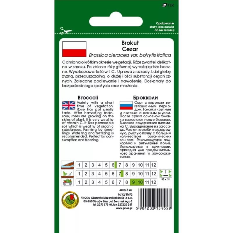 PNOS broccoli Caesar groentezaden, 2 g