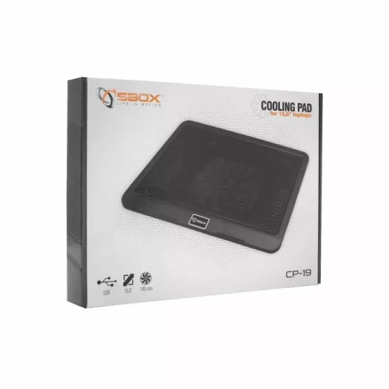 Sbox CP-19 koelpad voor 15,6-inch laptops