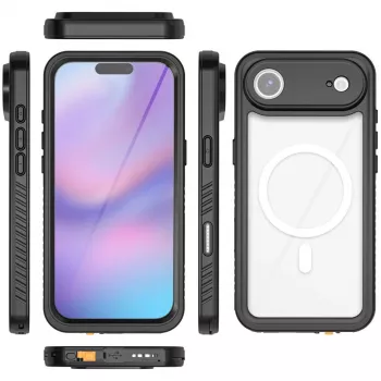 Cover 4smarts iPhone 17 Air 16,8 cm zwart transparant