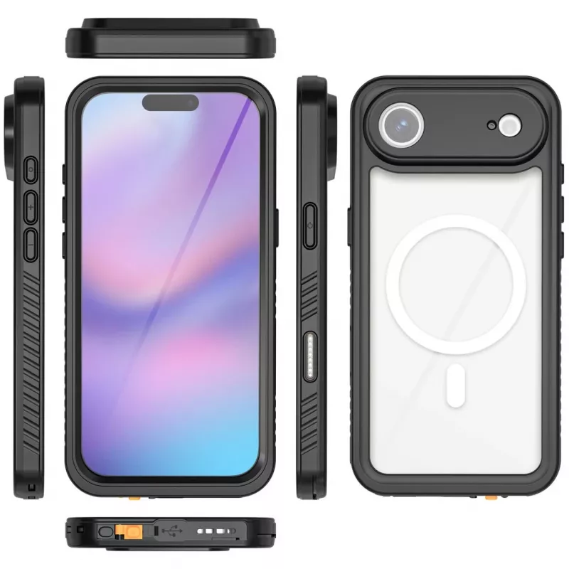 Cover 4smarts iPhone 17 Air 16,8 cm zwart transparant