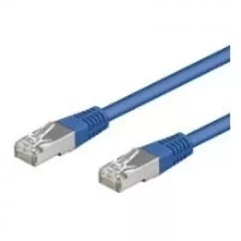Wentronic Goobay CAT 5e-patchkabel, SF/UTP, blauw, 0,25 m - CCA koper-mix (95203)
