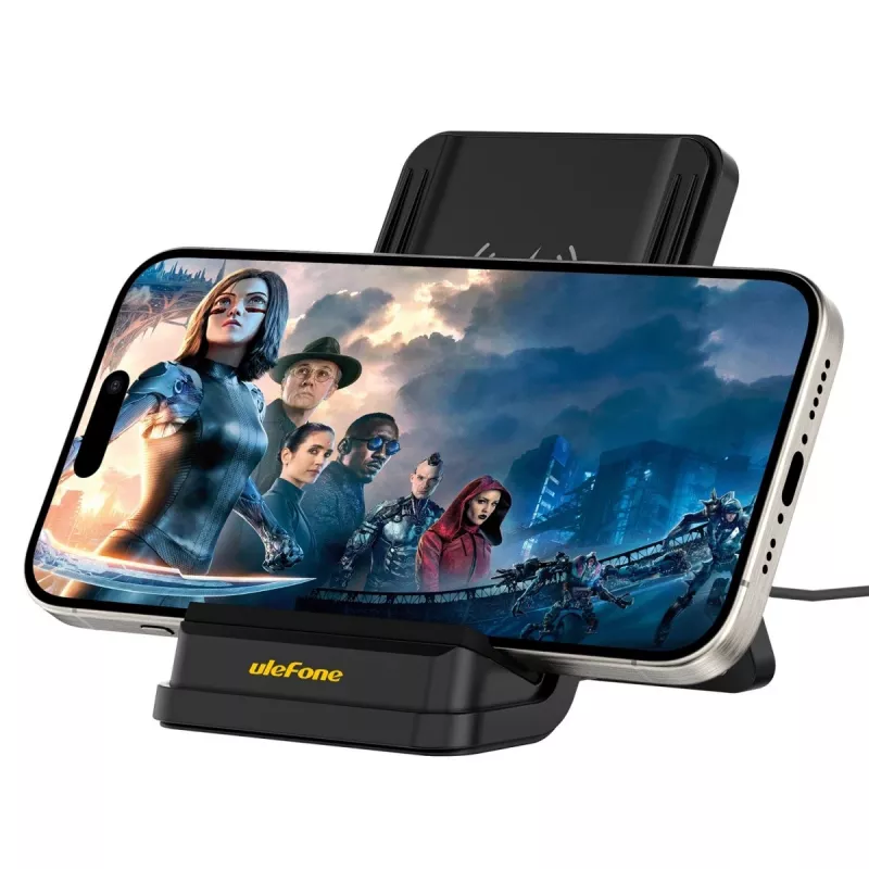 UleFone indoor-smartphone-oplader WCS01 – 50 W USB Type-C, draadloos snelladen, zwart