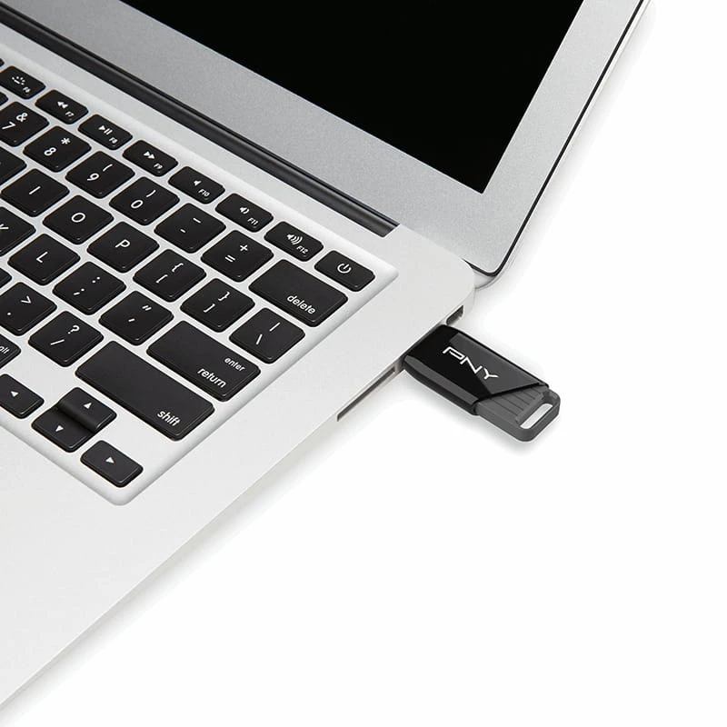 PNY Attaché X, 64 GB, USB Type-A, 3.2 Gen 1 (3.1 Gen 1), 130 MB/s, dia, zwart