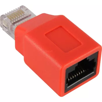 Wentronic Goobay CAT 5e RJ45-stekker/koppeling, crossover - voor 100-MHz-netwerken (68912)