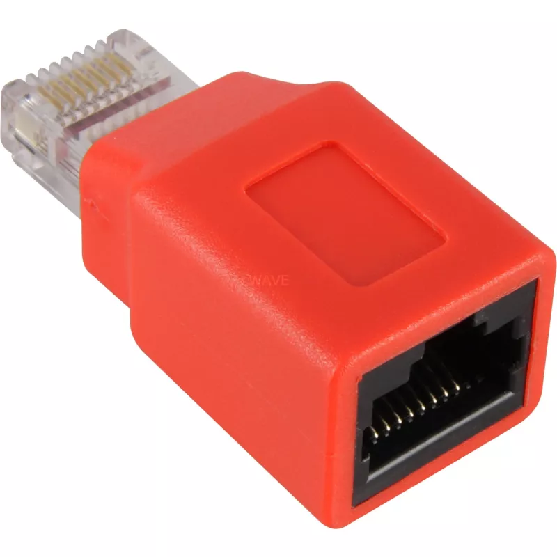 Wentronic Goobay CAT 5e RJ45-stekker/koppeling, crossover - voor 100-MHz-netwerken (68912)