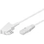 Goobay 60676 telefoonkabel 20 m wit (60676)
