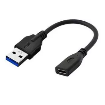 Microconnect USB3.0ACF02 USB-kabel USB 3.2 Gen 1 (3.1 Gen 1) 0,2 m USB A USB C zwart