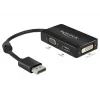 DeLOCK 0,16 m DisplayPort/VGA+HDMI+DVI VGA (D-Sub)+ HDMI + DVI zwart