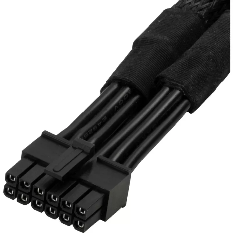 Voedingskabel SILVERSTONE SST-PP12-PCIE 12V PCIe-stekker voor grafische kaarten