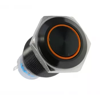 Lamptron Computerbehuizing-onderdeel LAMP-SW1616L-H — staal zwart, diameter 1,9 cm