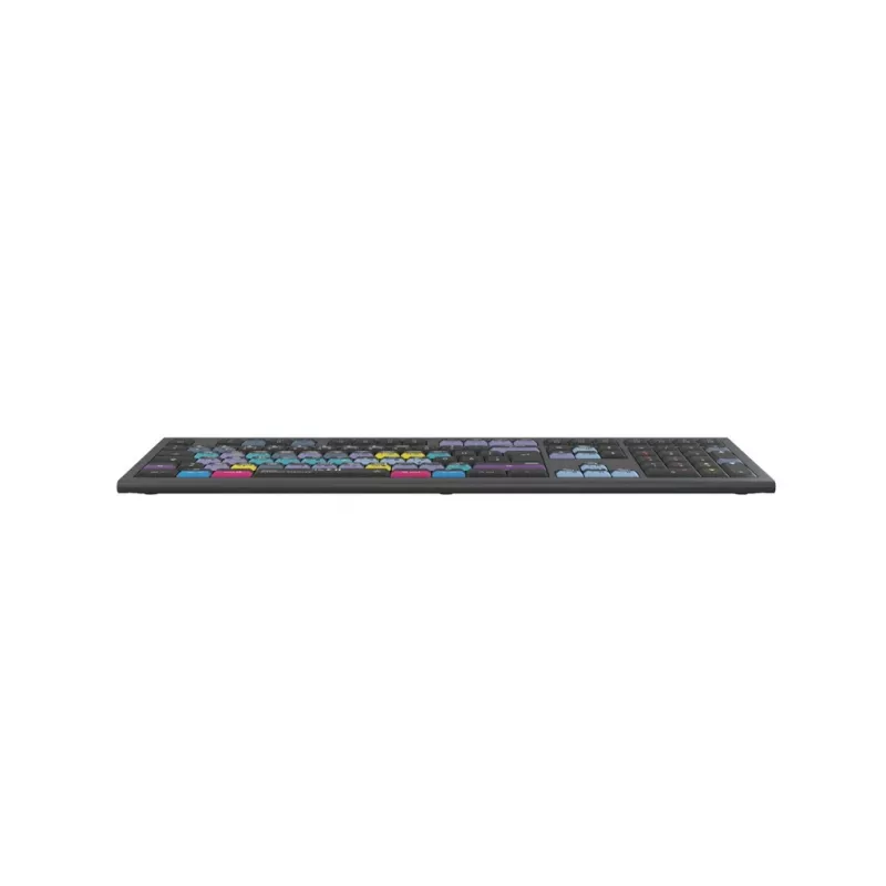 Logickeyboard ASTRA 2 DaVinci Resolve-toetsenbord voor Mac, volledig formaat, bedraad USB, schaarmechanisme, QWERTZ Duits, zwart