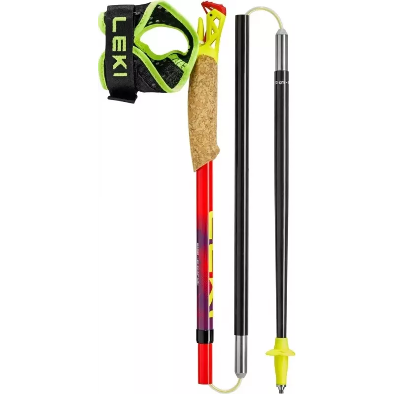 Trekkingstokken LEKI TRL ULTRATRAIL FX ONE, 125 cm rood