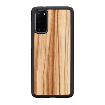 Telefoonhoesje Man and Wood Galaxy S20 Cappuccino zwart — hoesje voor Samsung Galaxy S20