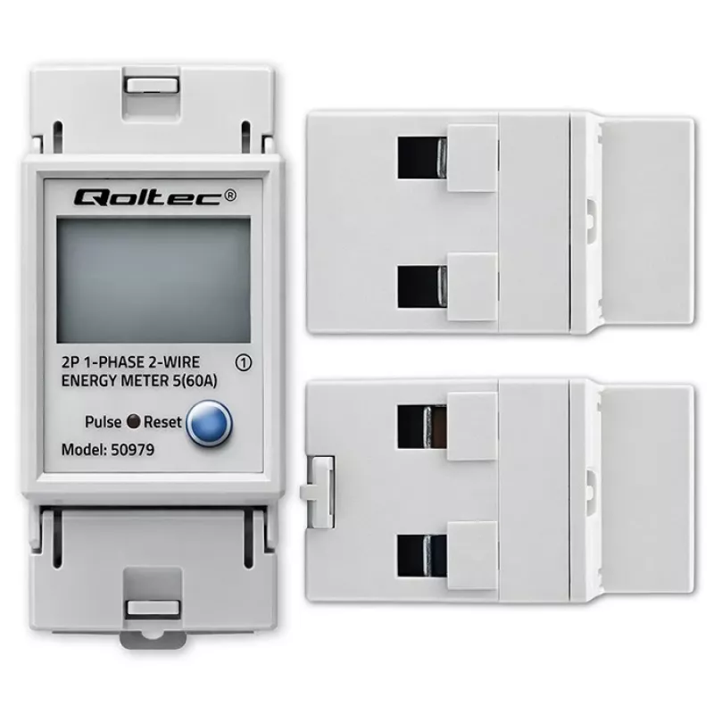Energiemeter QOLTEC eenfasig DIN-rail 230V (MPN 50979)
