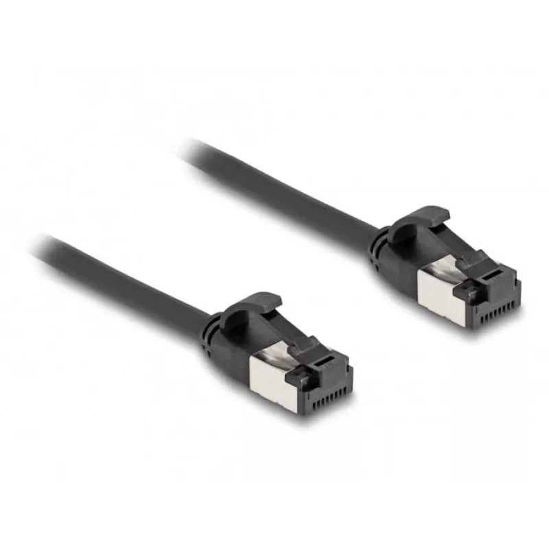 Netwerkkabel DeLOCK RJ45-kabel stekker naar stekker Cat.8.1 2 m zwart