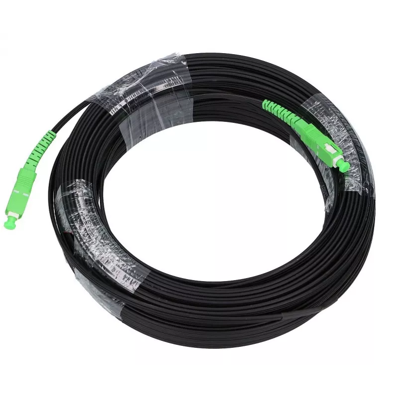 Glasvezelkabel Extralink EX.19348 15 m SC–SC FTTH G.657.A2 zwart/groen