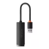 Baseus Lite Series USB naar RJ45 netwerkadapter, 100Mbit/s (zwart)