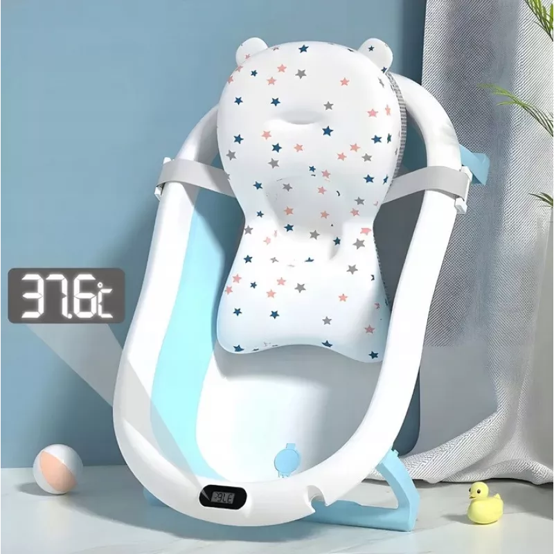 Kinderbad Extralink EX.20994 blauw met geïntegreerde LED-thermometer