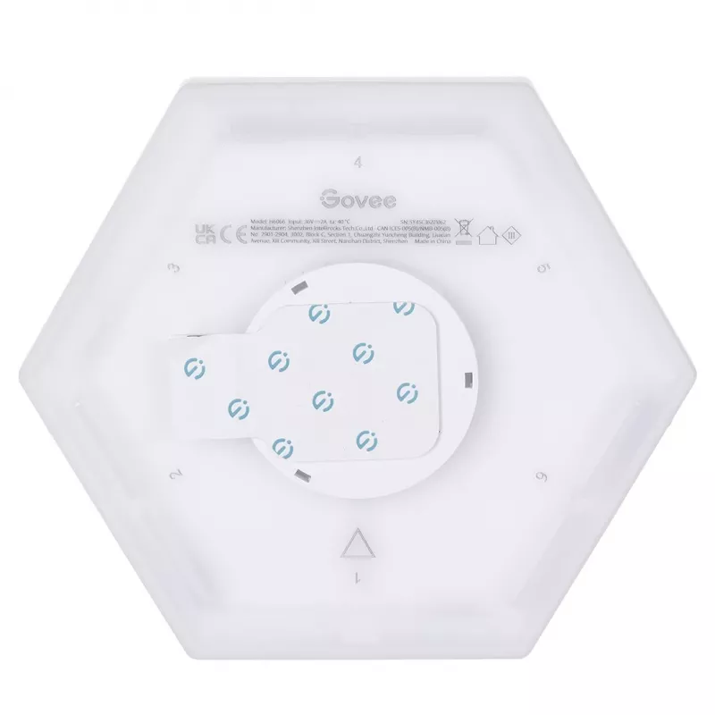 LED slim paneel Govee B6066 Hexa Pro RGBIC Bluetooth Wi-Fi 10 stuks