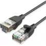 Netwerkkabel Vention IBIBG Cat6A UTP slanke patchkabel, 1,5 m, zwart
