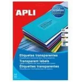 Transparante weerbestendige etiketten agipa 119027 63,5 x 38,1 mm (rol)