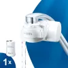 Kraanwaterfilter BRITA ON TAP V CU CE2 (1052067) — 4-traps, 600 L capaciteit, 3 modi, 5 adapters, wit
