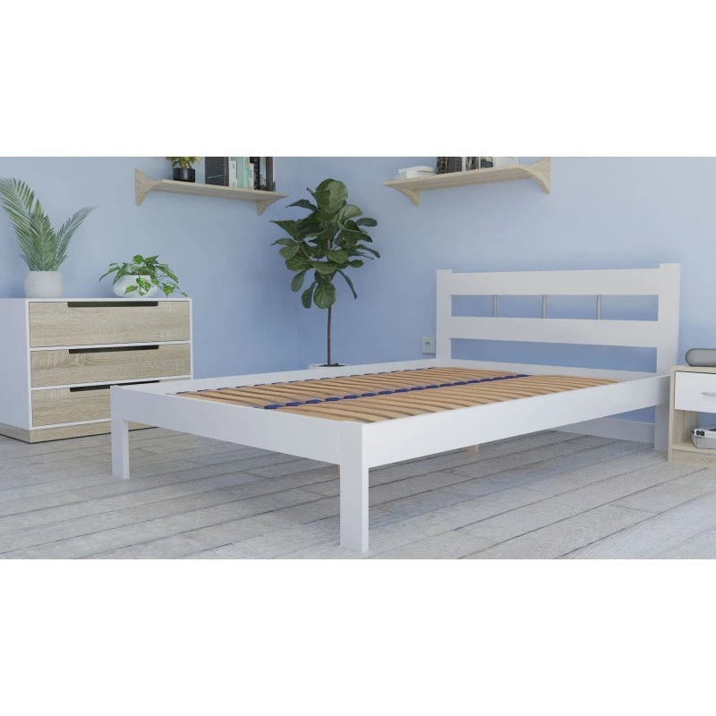 Elastische bedframe-inzet top e shop STELAZ 140 voor 140×200 matras, hout, 1400×2000 mm