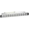 Intellinet 721028 lege Keystone-patchpaneel, 48 poorten, 1U, afgeschermd, 19 inch