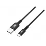 Kabel USB-USB C 2 m siliconen zwart Quick Charge