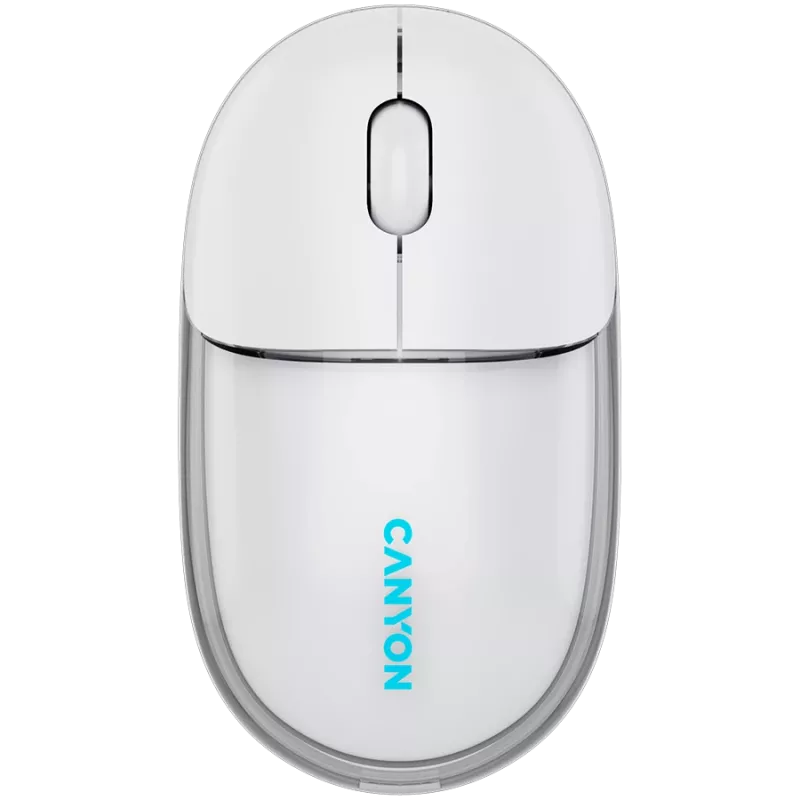 CANYON muis OnClick 24 BT/ draadloos transparant/wit