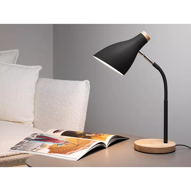 Tafellamp TRACER TRAOSW47237 Scandi zwart LED instelbare helderheid, verstelbare arm