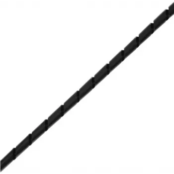 helos Spiraalkabelslang, 4-50 mm, 10 m, zwart
