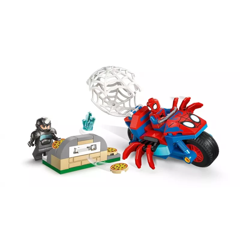 LEGO MARVEL 11206 Spidey op zijn motor tegen Rhino