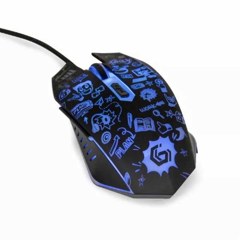 Muis USB optisch zwart/MUS-6B-GRAFIX-01 Gembird