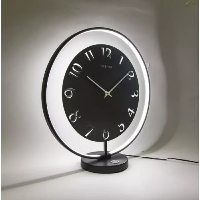 NeXtime klok 5188zw Ting, 41x40 cm, zwart