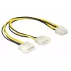 Interne stroomkabel DeLOCK 85453 0,3m 8-pins EPS12V male