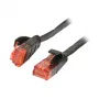 Patchkabel RJ45 - CAT6 250MHz - 10m zwart - UTP(U/UTP) - PVC - plat - Synergy 21 -