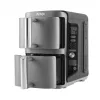 Ninja SL400EU friteuse double 9,5 L 2470 W heteluchtfriteuse zwart, grijs