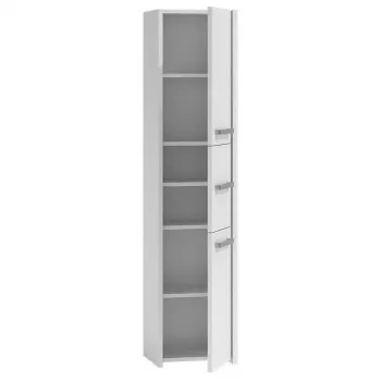 Badkamer-kast Top e shop S43 BIEL — vrijstaand, 6 legplanken, 400×300×1700 mm, wit