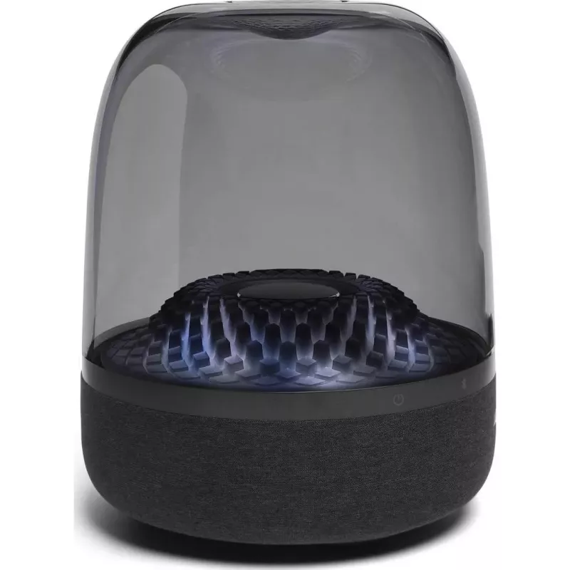 Draagbare draadloze luidspreker Harman/Kardon Aura Studio 4 — 100 W, 3 drivers, 45–20000 Hz, zwart/transparant